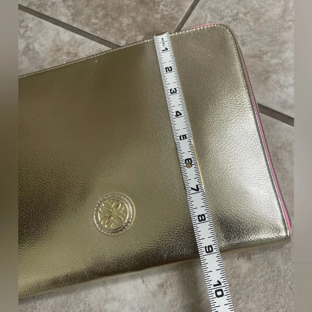 Lilly Pulitzer luxury gold travel/tablet/storage Zip Pouch ⭐️Accessory bag⭐️